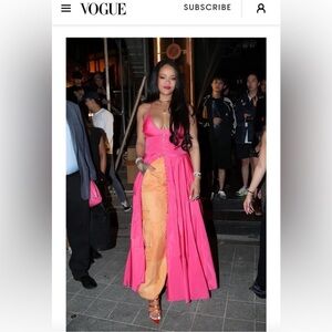 Jacquemus Pink Spaghetti Strap Maxi Sundress